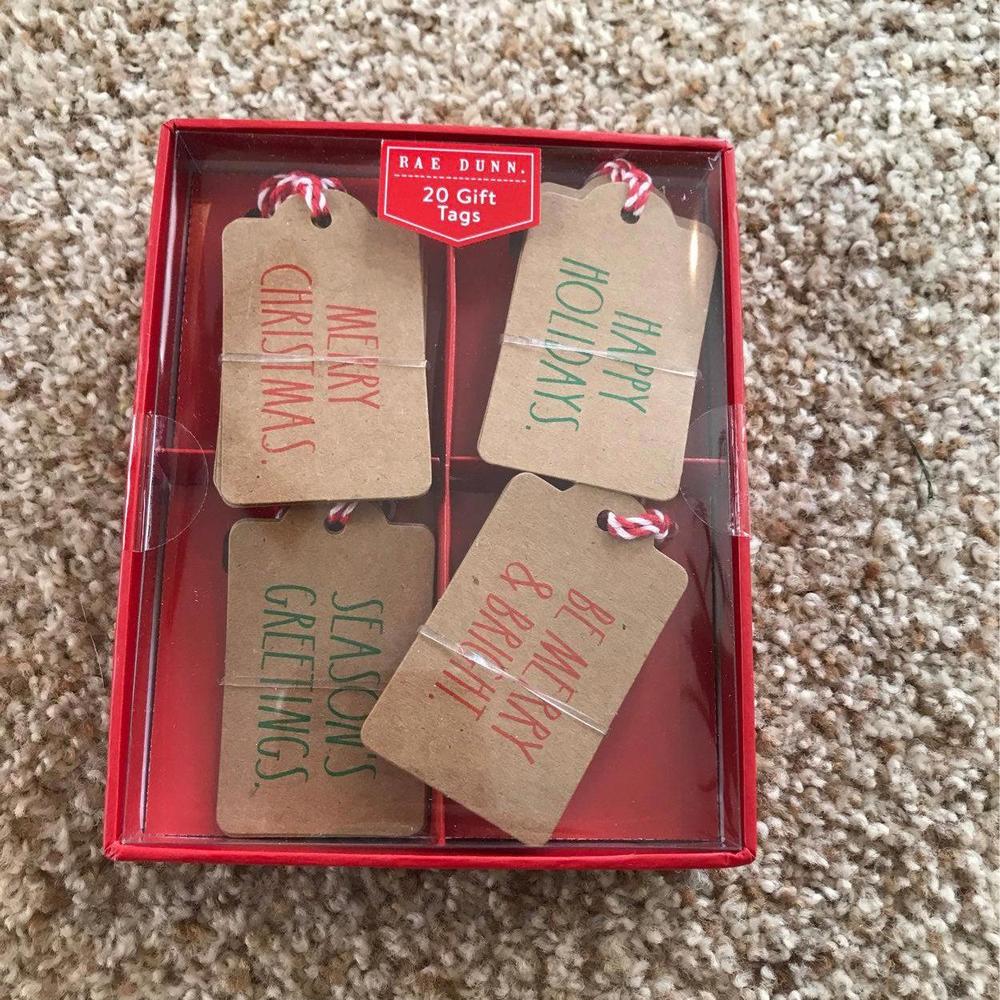 Rae Dunn Christmas 20 Gift Tags
